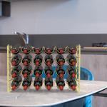 TONLEA Stackable 4-Tier Metal Wine Rack