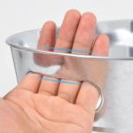 OBTANIM 4 Pack 4 Gallon Galvanized Ice Buckets Metal Champagne Drink Cooler Storage Ice Tub with Carry Handles for Beer Cocktails Wine Beverage Home Parties Bar Cooling Supplies