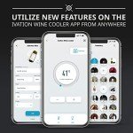 Ivation 34-Bottle Wi-Fi Wine Cooler Refrigerator