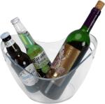 Yesland Ice Bucket, Clear Acrylic 3.5 Liter Storage Tub, Beer Bucket Beverage Chiller Bin for 2 Wine, Champagne Bottles, Beer Bottles