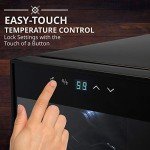 Ivation 18-Bottle Freestanding Wine Cooler with Lock