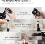 Flauno Electric Wine Opener Rechargeable, Automatic Wine Bottle Corkscrew Opener