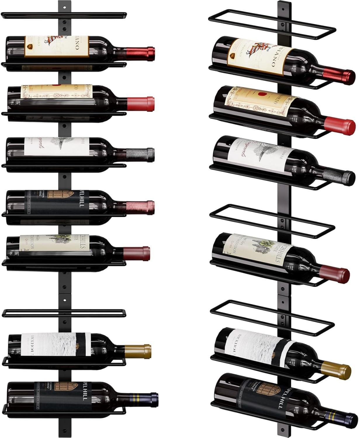 Heavy Duty Wall Mounted 18 Bottle Wine Rack