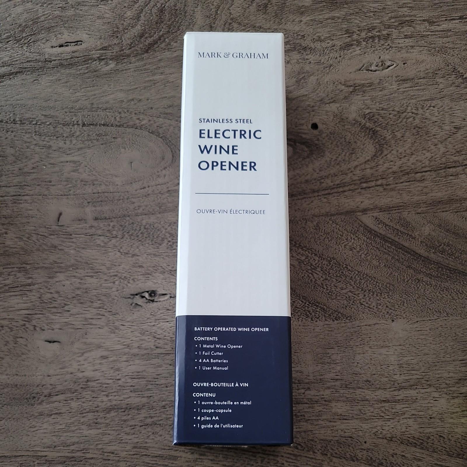 Mark & Graham Electric Wine Opener with Foil Cutter