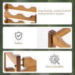 Freestanding Countertop Wine Rack and Storage Shelf