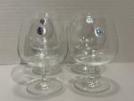 Set of 4 Crystal Brandy Snifters - 16 oz