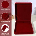 Wine Red Velvet Jewelry Box Set for Gifts