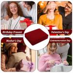 Wine Red Velvet Jewelry Box Set for Gifts
