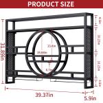 47" Wall-Mounted Metal Wine Rack for Storage