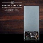 Ivation 18-Bottle Freestanding Wine Cooler with Lock