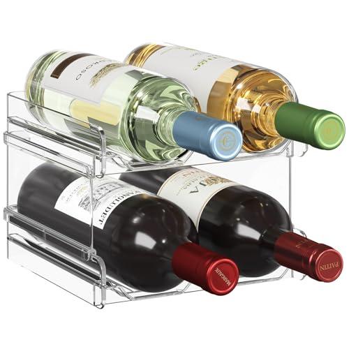 Lifewit Stackable Wine Rack for Fridge or Counter