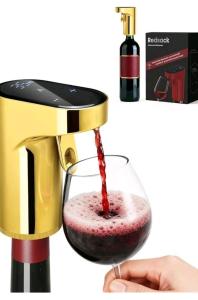 Electric Wine Dispenser and Aerator Pump in Gold
