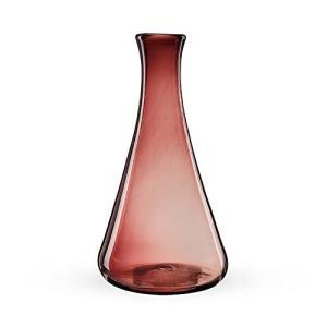 Hand Blown Pink Glass Wine Decanter