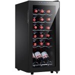 18-Bottle Compressor Wine Cooler with Glass Door
