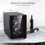 Mojgar 6-Bottle Thermoelectric Wine Cooler Fridge