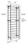 75-Bottle Freestanding Wine Rack for Any Space