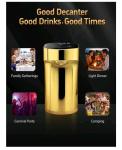 Electric Wine Dispenser and Aerator Pump in Gold