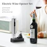 ELMWAY Electric Wine Opener Set – Silver
