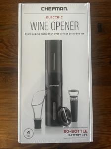 Chefman 4-Piece Electric Wine Opener Set