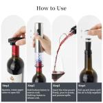 ELMWAY Electric Wine Opener Set – Silver