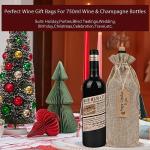 Sailup Burlap Wine Gift Bags - Set of 12