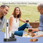 ELMWAY Electric Wine Opener Set – Silver