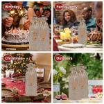 Sailup Burlap Wine Gift Bags - Set of 12