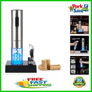 Electric Wine Opener with Foil Cutter - Opens 30 Bottles