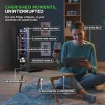 NutriChef 14-Bottle Black Wine Cooler & Chiller