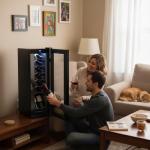 NutriChef 14-Bottle Black Wine Cooler & Chiller