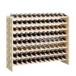 ZENY Stackable Wood Wine Rack for 96 Bottles