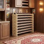 ZENY Stackable Wood Wine Rack for 96 Bottles