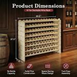 ZENY Stackable Wood Wine Rack for 96 Bottles