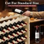 ZENY Stackable Wood Wine Rack for 96 Bottles