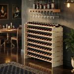 ZENY Stackable Wood Wine Rack for 96 Bottles