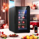 YITAHOME 8-Bottle Countertop Wine Cooler & Fridge