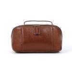 Luxury Leather Travel Toiletry Bag for Wine