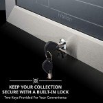 Ivation 12-Bottle Wine Cooler with Lock - Stainless Steel