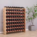 Stackable Freestanding Wooden Wine Rack