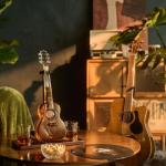 Guitar-Shaped Wine Decanter with Glasses Set