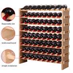 Stackable Freestanding Wooden Wine Rack