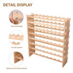 Stackable Freestanding Wooden Wine Rack