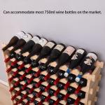 Stackable Freestanding Wooden Wine Rack