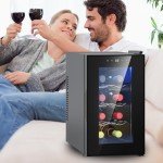 YITAHOME 8-Bottle Countertop Wine Cooler & Fridge