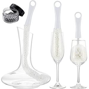 Wine Decanter Cleaning Brushes with Stainless Steel Balls
