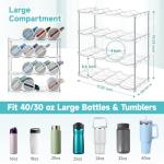 Water Bottle Organizer for Stanley Tumblers – Holds 16