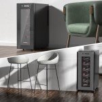 12-Bottle Wine Cooler with Digital Temperature Control