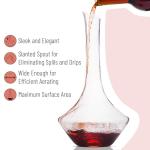 Hand Blown Crystal Wine Decanter with Stopper