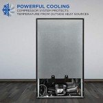 Mini Drink Cooler with Glass Door & Shelves