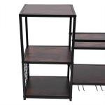 5-Tier Wall-Mounted Wine Rack Display Shelf